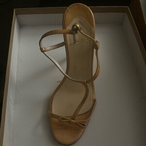 Christian Loboutin t-strap heels